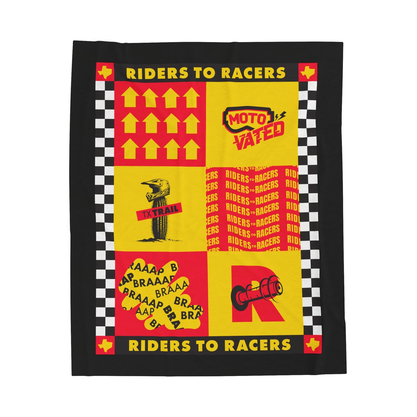 Riders to Racers Featured Plush Blanket