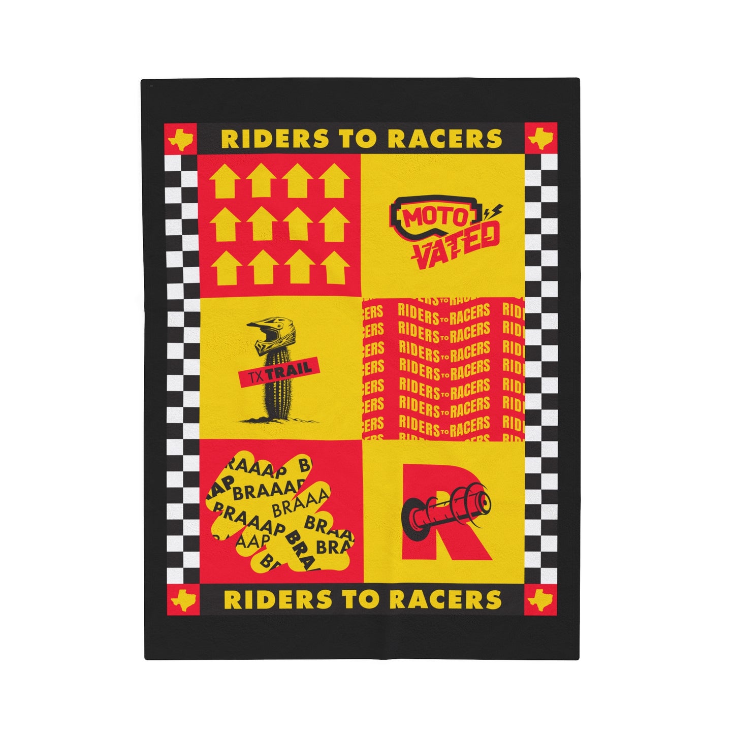 Riders to Racers Featured Plush Blanket