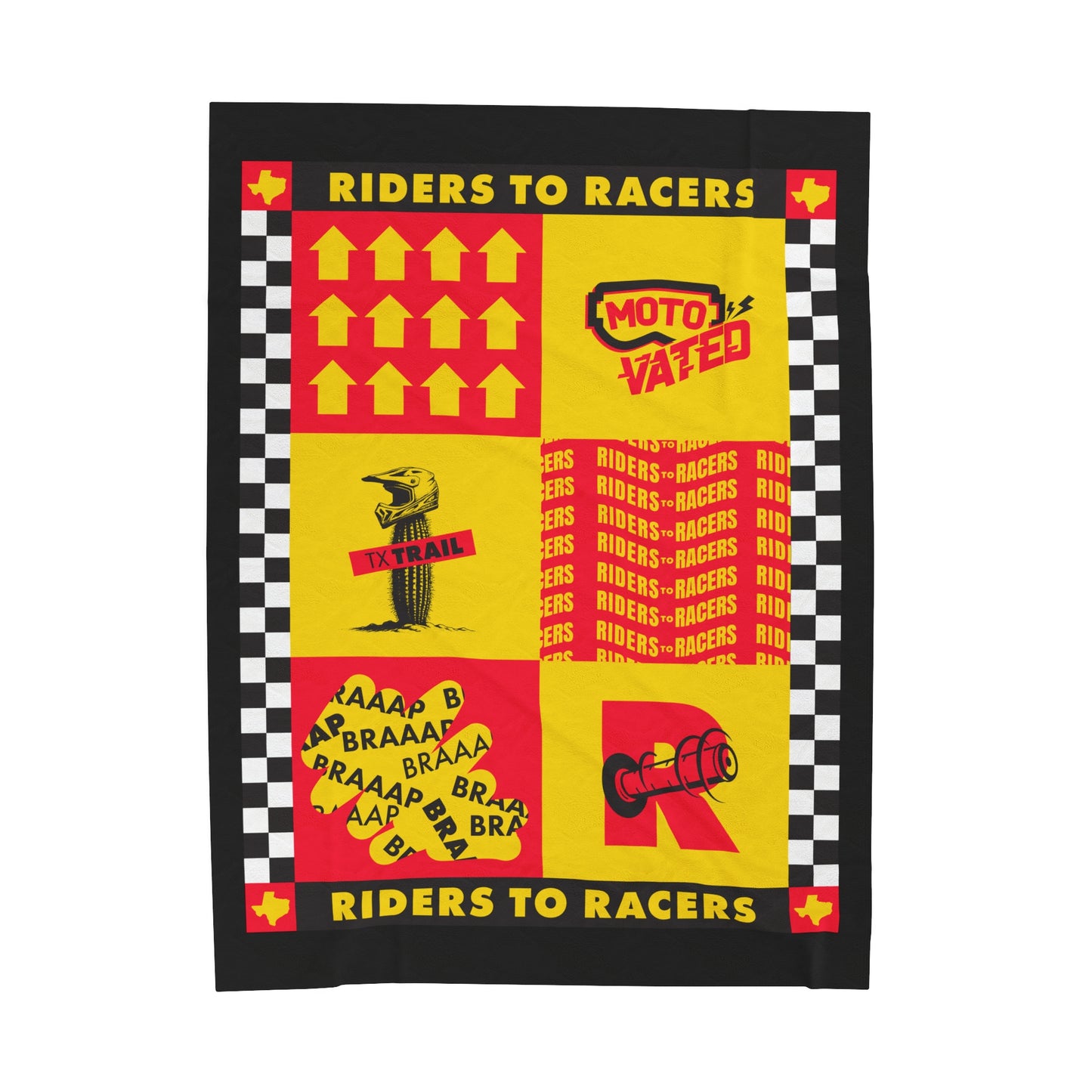 Riders to Racers Featured Plush Blanket